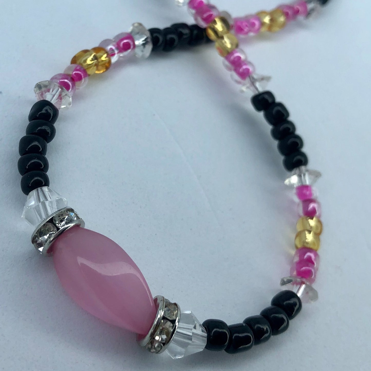 Blk Twist Anklet - Body Shift Beads