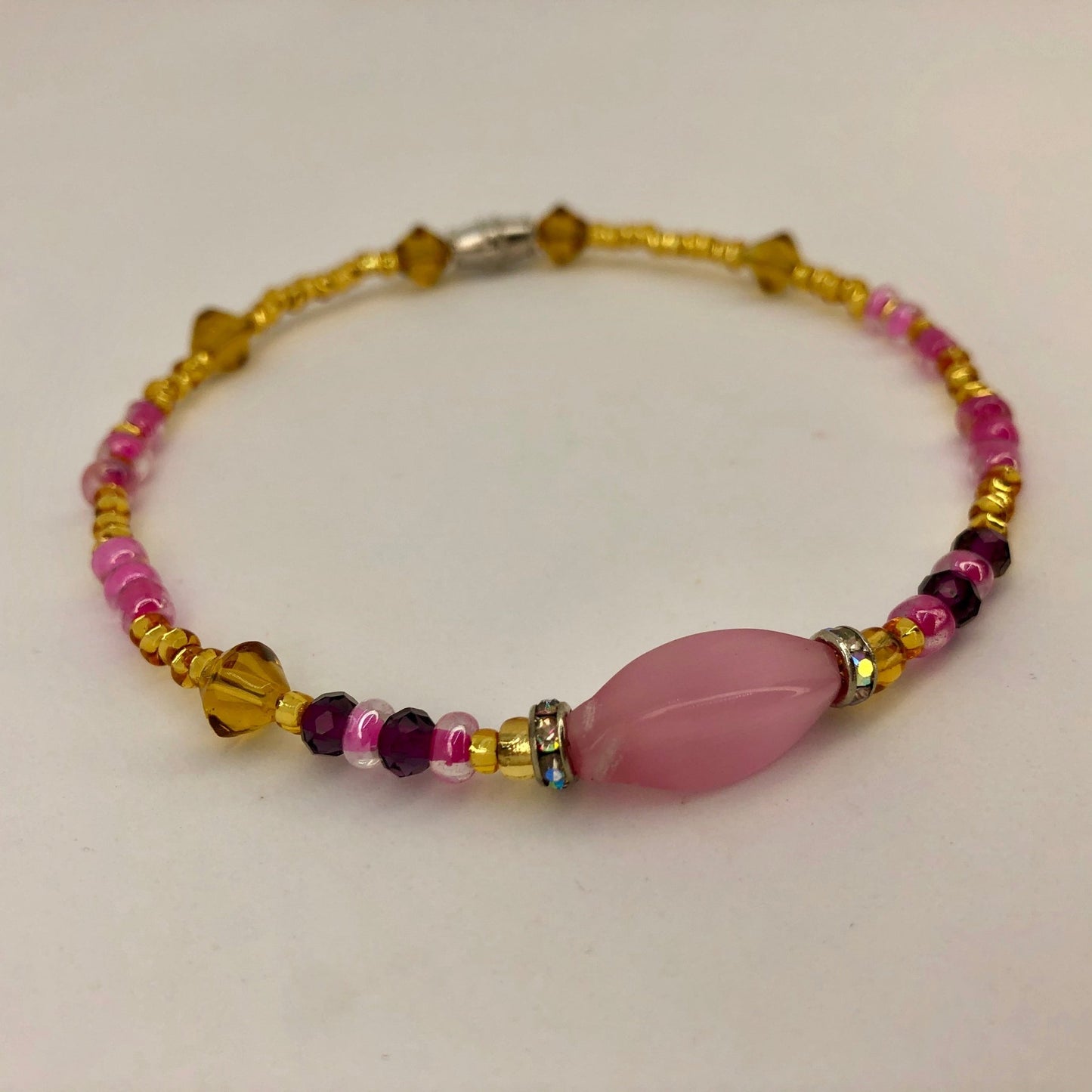 Pink Twist Anklet - Body Shift Beads